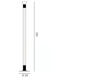 DIA - LED glass floor lamp by Martinelli Luce - view 3